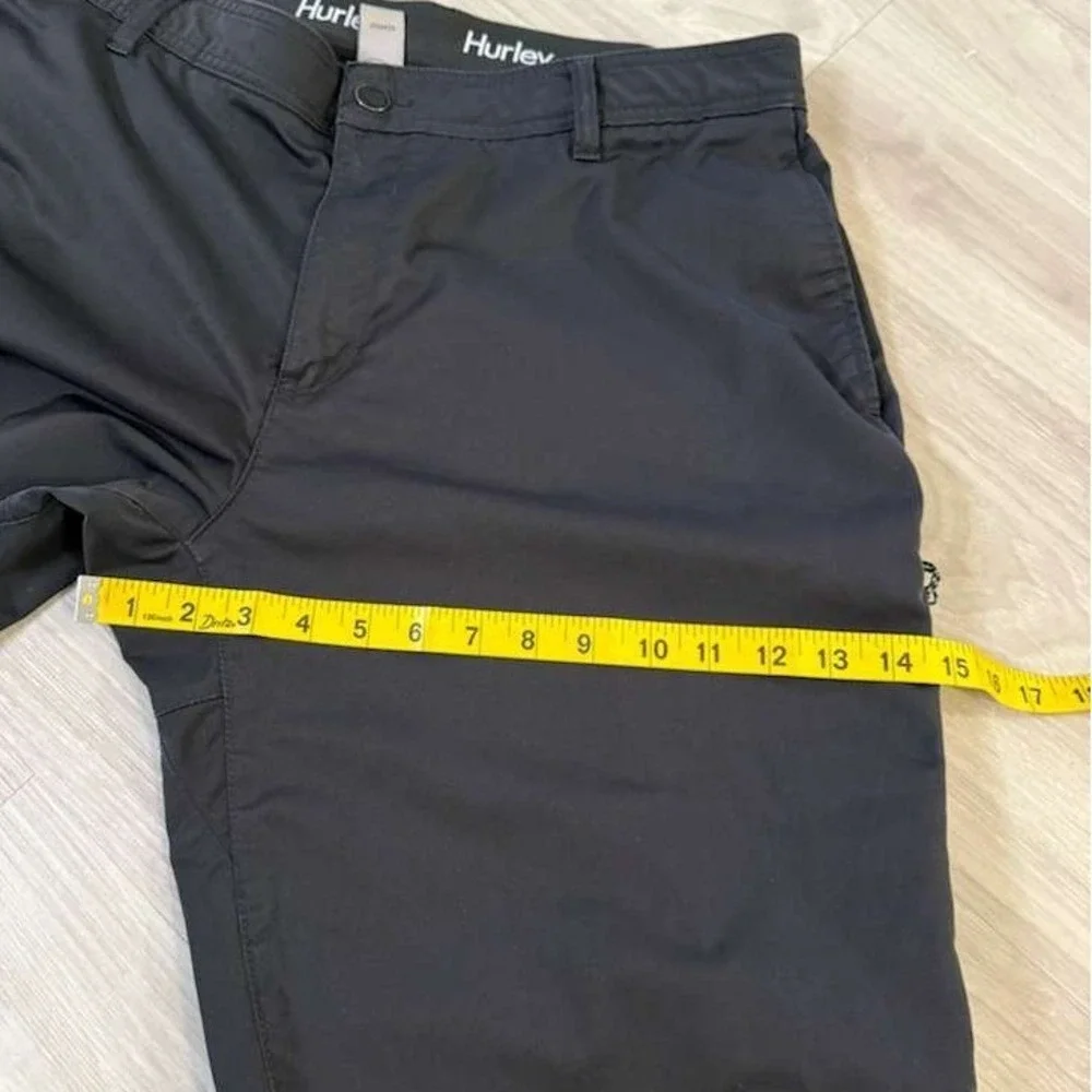 Hurley Jet Set Tech Pant Mens Black Straight Leg Casual Travel Size 40x30